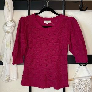 Magenta/Maroon Loft Sweater
